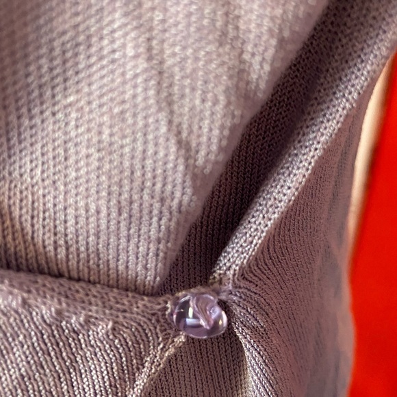 Eileen Fisher purple wrap waist blouse in size petite large. - Picture 3 of 16